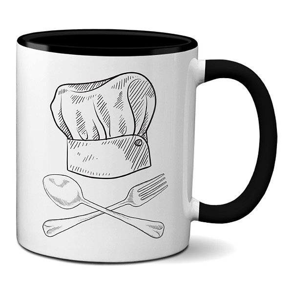 Caneca Chapeu Master Chef Cozinheiro Presente Criativo