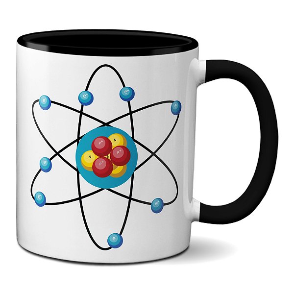 Caneca Átomo Modelo Atômico Presente Criativo Química