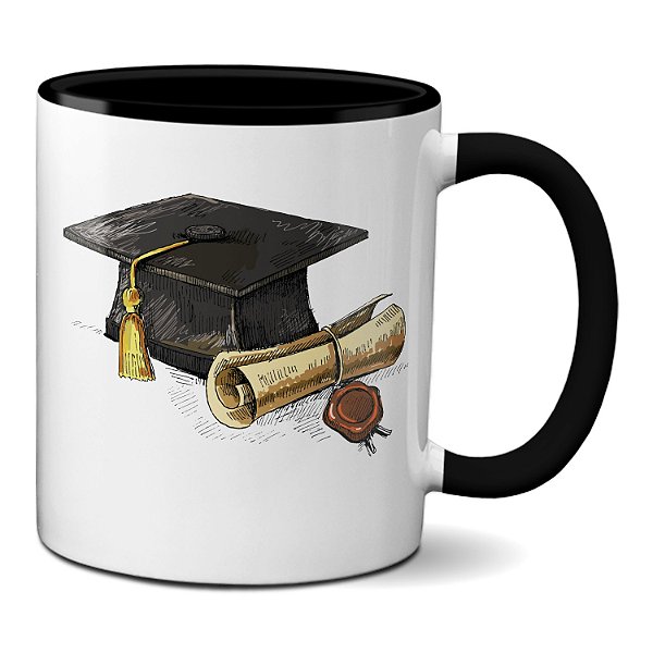 Caneca Diploma Universitário Presente Criativo Formatura