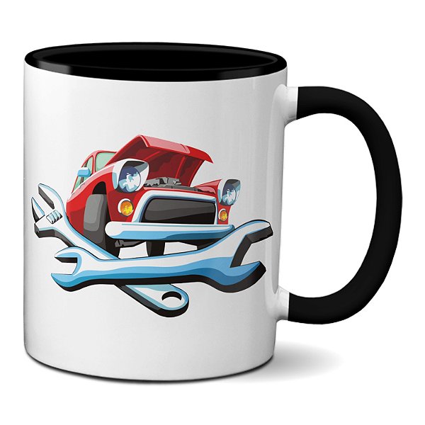 Caneca Mecânico Carro Presente Personalizado Xícara