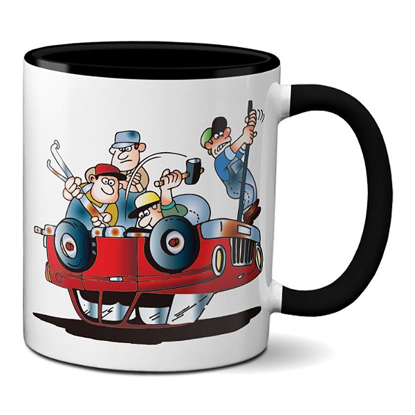 Caneca Engraçada Mecânicos Carro Xícara Personalizada