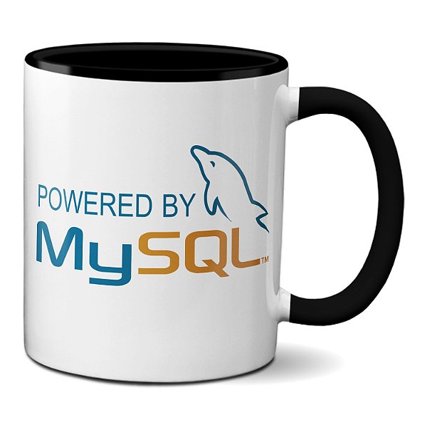 Caneca Powered By MySql Programador Banco de Dados Presente