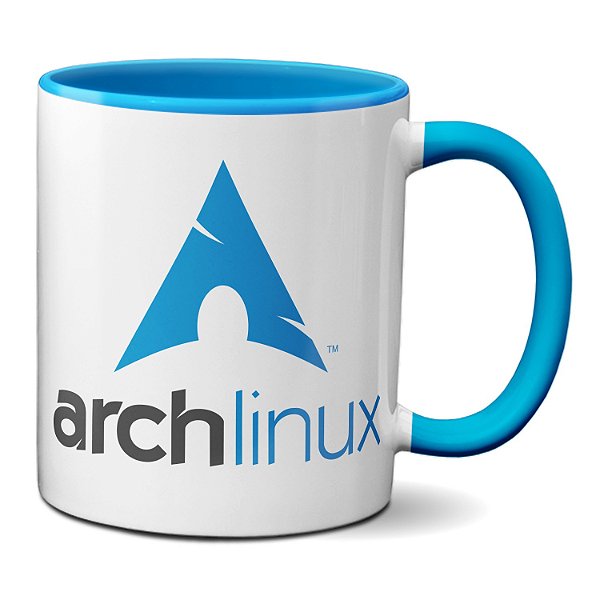Caneca Arch Linux Logo Programação Sistema Operacional