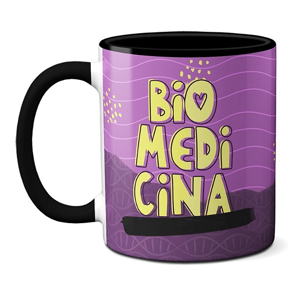 Caneca Biomedicina Amigos Amigos Microscópio À Parte!