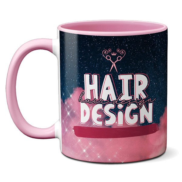 Caneca Hair Designe A Vida Não É Perfeita O Cabelo Pode Ser
