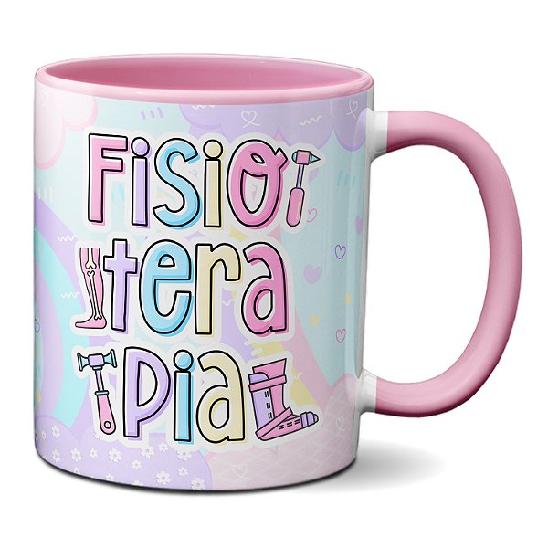 Caneca Fisioterapia Profissão Fisioterapeuta Presente Fofo