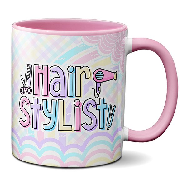 Caneca Hair Stylist Profissão Cabelo Profossional Presente