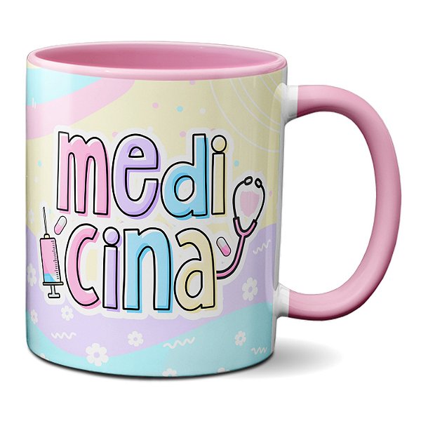 Caneca Medicina Profissão Médica Profissional Presente Fem