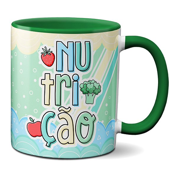 Caneca Nutricionista Profissional Nutrição Alimentação Saúde