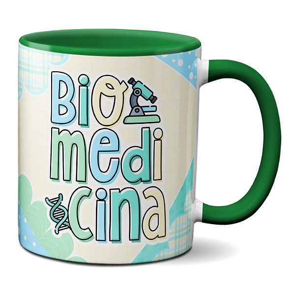 Caneca Biomédico Profissional Biomedicina Profissão Presente