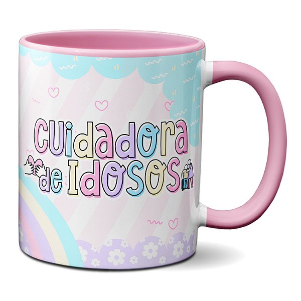 Caneca Cuidadora De Idosos Profissão Por Amor Presente