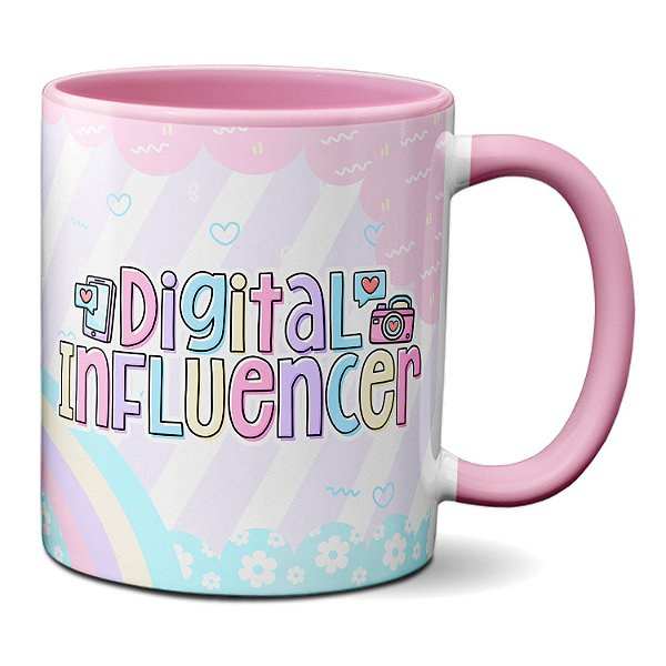 Caneca Digital Influencer Profissional Criativo Presente