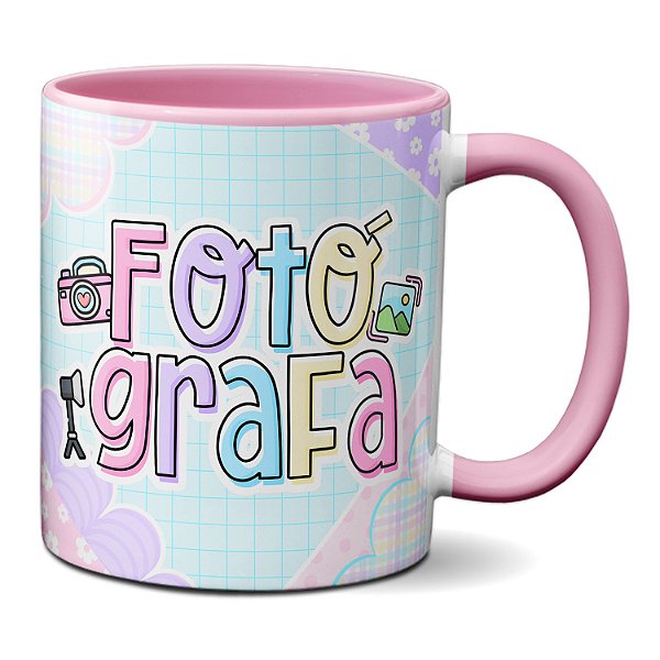 Caneca Fotógrafa Profissional Presente Fotografia Câmera