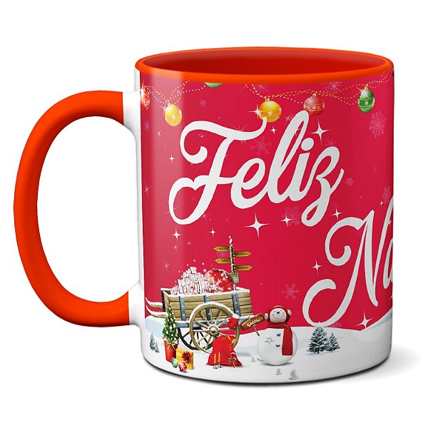 Caneca de Natal com desenhos: um presente criativo