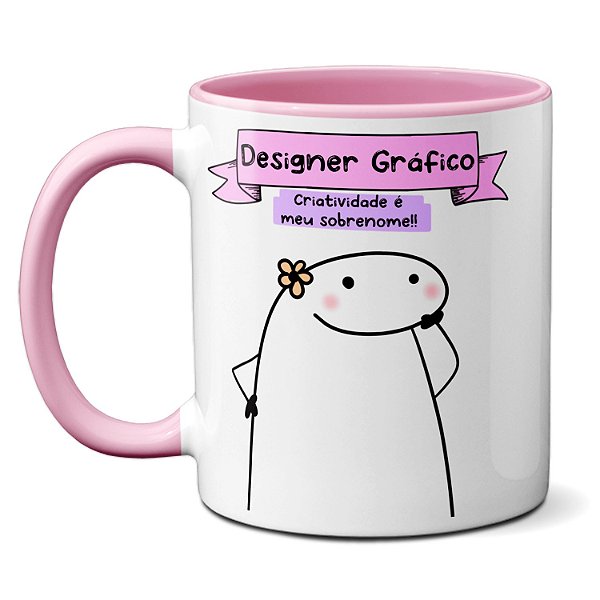 Caneca Designer Gráfico Criatividade É O Meu Sobrenome