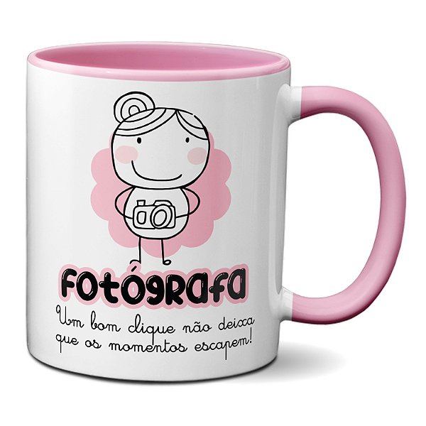 Caneca Fotógrafa Um Bom Clique Eterniza Os Momentos Presente