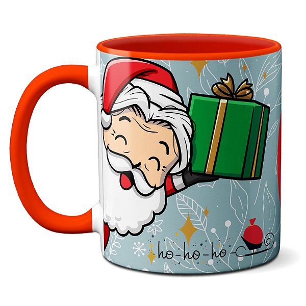 Caneca Feliz Natal Ho-Ho-Ho Repleto De Ha-Ha-Ha Presente - Minha Caneca