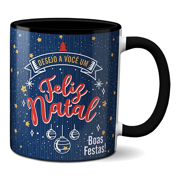 Caneca Fofa Desejo A Você Um Feliz Natal Boas Festas