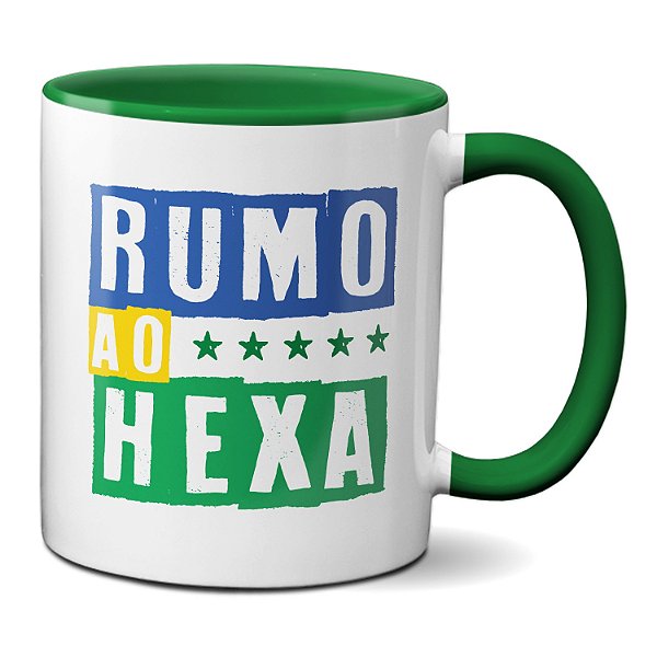 Caneca Copa Do Mundo Jogo Do Brasil Rumo Ao Hexa