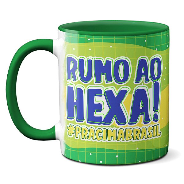 Caneca Rumo Ao Hexa Mascote La'eeb Copa Do Mundo Qatar 2022