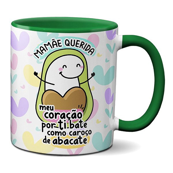 Caneca Meu Coração Por Voce Não Bate Capota Presente Namorad