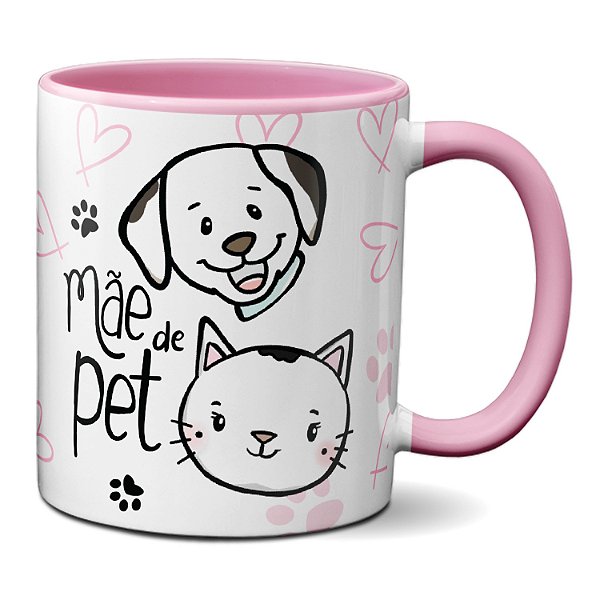 Caneca Mãe de Pet Presente Criativo Xícara dia das Mães