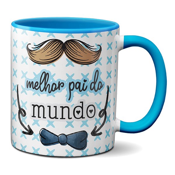 Caneca Melhor Pai do Mundo I Love You Presente Criativo