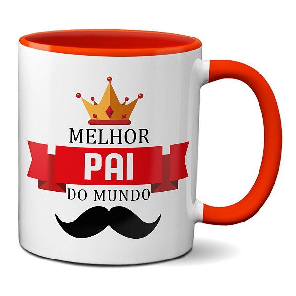 Caneca Melhor Pai do Mundo Dia dos Pais Presente Criativo