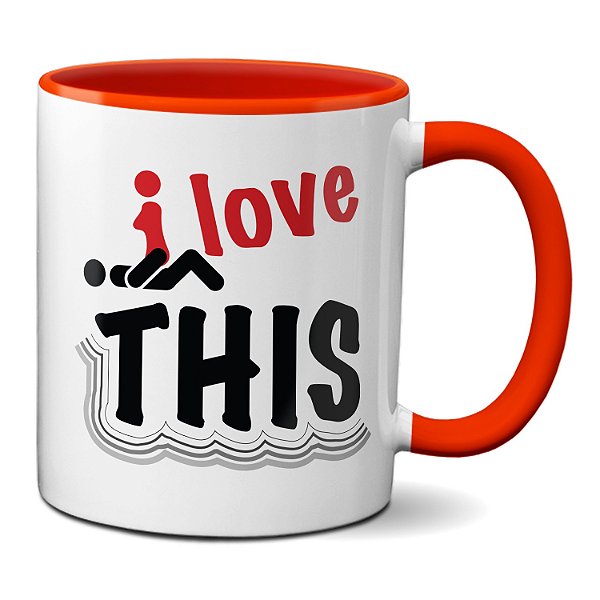 Caneca Engraçada Eu Amo Sexo I Love Sex Presente Criativo