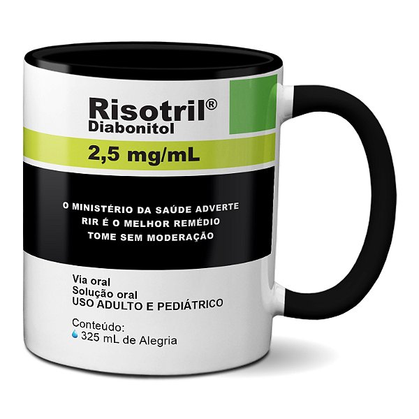 Engraçada Risotril Tarja Preta Presente de Louco
