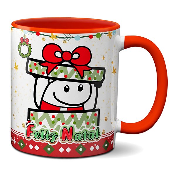 Caneca Flork de Natal Meu Presente é Ter Você! Feliz Natal