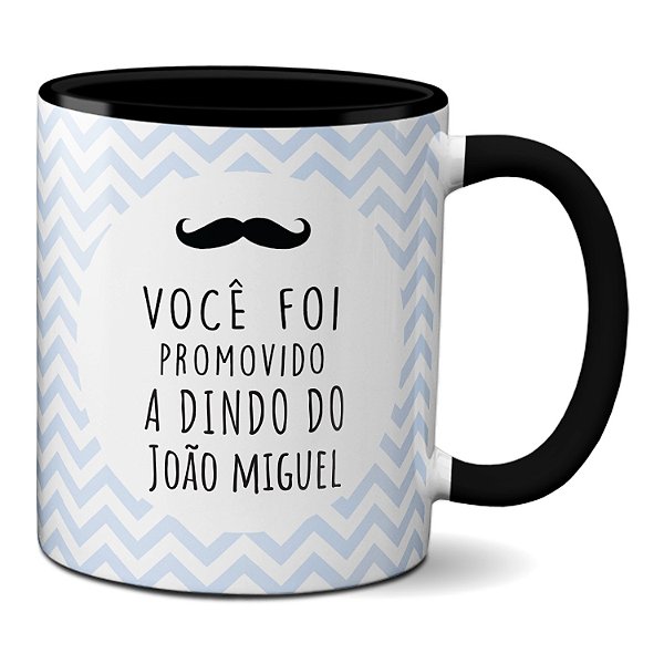 Caneca Para Padrinho Promovido Dindo Personalizada Com Nome