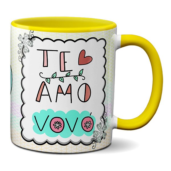 Caneca Dia Dos Avós Presente Te Amo Vovó 2x Mãe Amor