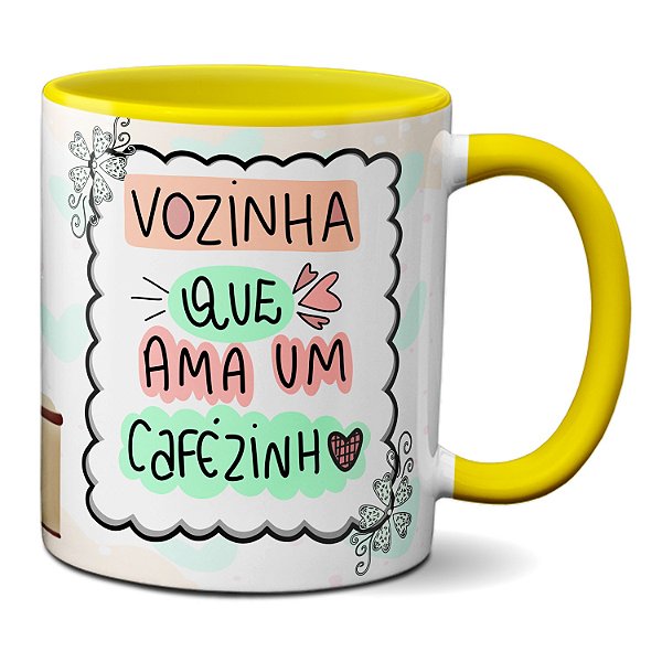 Caneca Feliz Dia Dos Avós Vozinha Que Ama Um Cafezinho