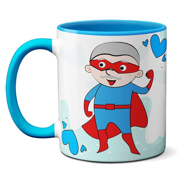 Caneca Para Uso Exclusivo Do Super Vovô Feliz Dia Dos Avôs