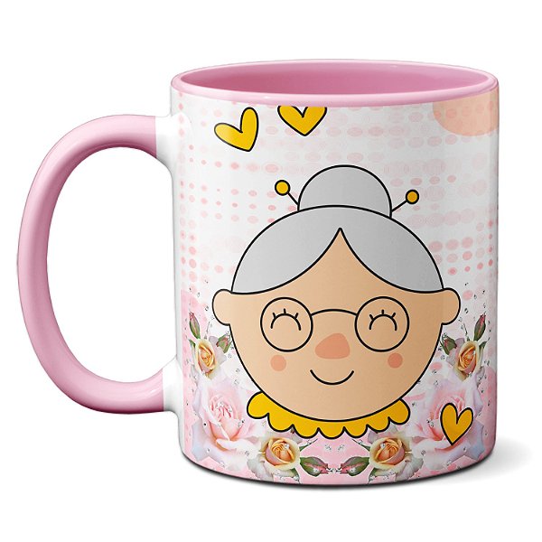 Caneca Dia Dos Avós Presente Te Amo Vó Minha Rainha
