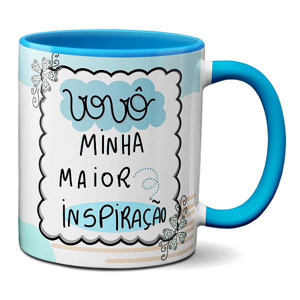 Caneca Feliz Dia Dos Avós Vovô Minha Maior Inspiração
