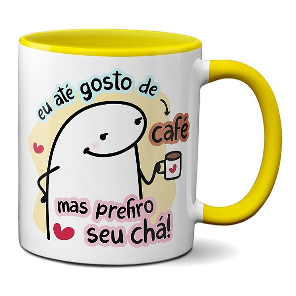 Caneca Flork Namorados Até Gosto De Café Mas Prefiro Seu Chá