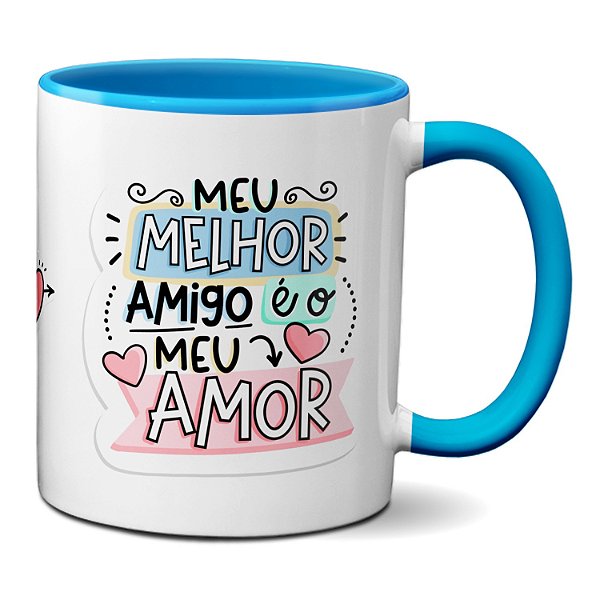 Caneca Namorados Fofos Te Amo Meu Melhor Amigo É O Meu Amor
