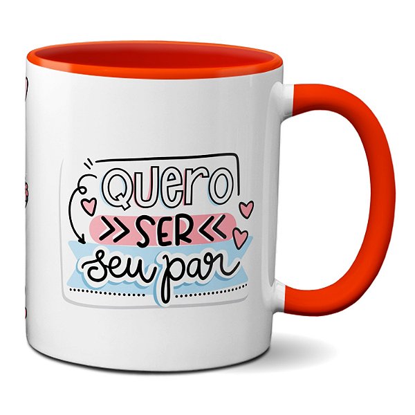 Caneca Namorados Fofos Buquê Por Onde For Quero Ser Seu Par