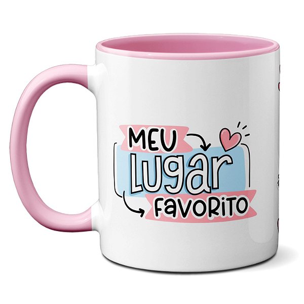 Caneca Namorados Buquê Meu Lugar Favorito É Ao Seu Lado