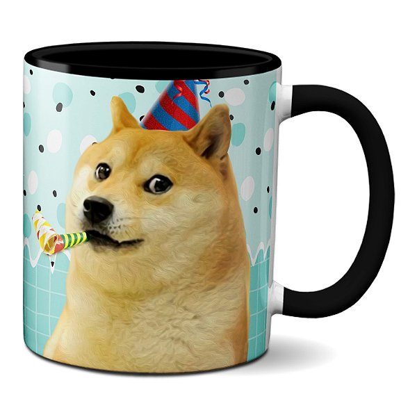 Caneca Mais Um Aniversário E Agora? Meme Cachorrinho