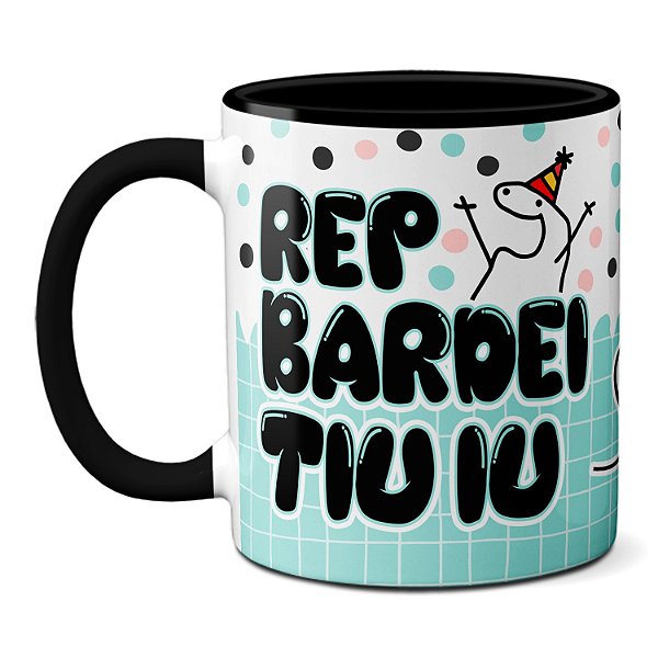 Caneca Flork Aniversário Rep Bardei Tiu Iu Qr Code Presente