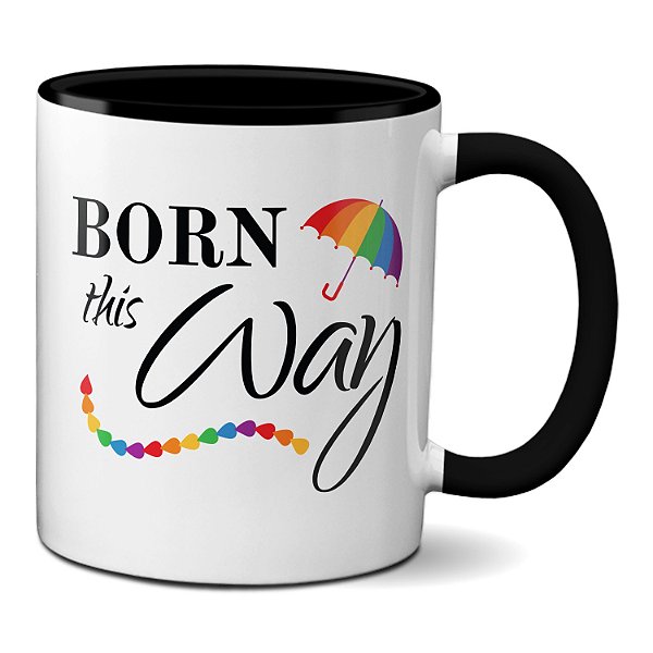 Caneca LGBTQIA+ Nascido Assim Born this way Presente Criativo