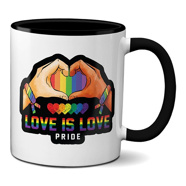 Caneca Love Is Love Pride Orgulho LGBTQIA+ Presente Criativo