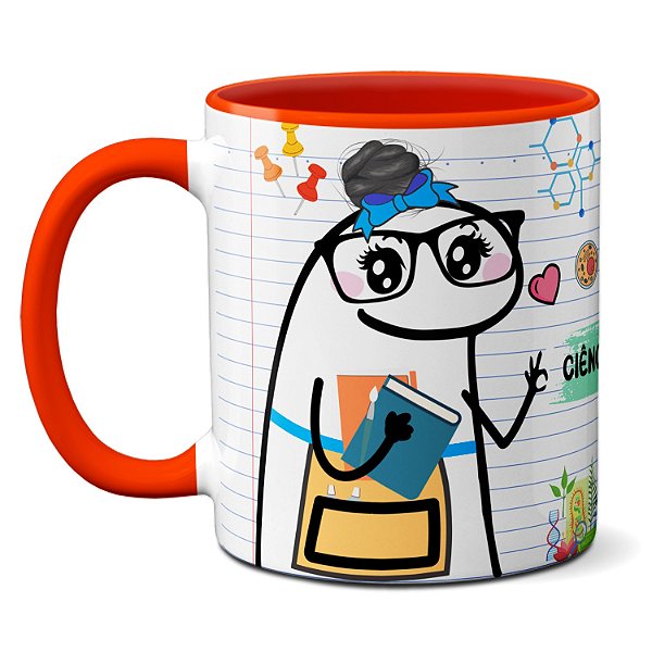 Caneca Professora De Ciências/Biologia Liguem O Datashow