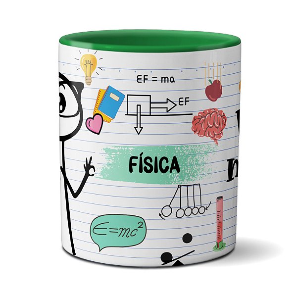 Caneca Professor Física Vai Cair Tudo Na Prova Meme Flork