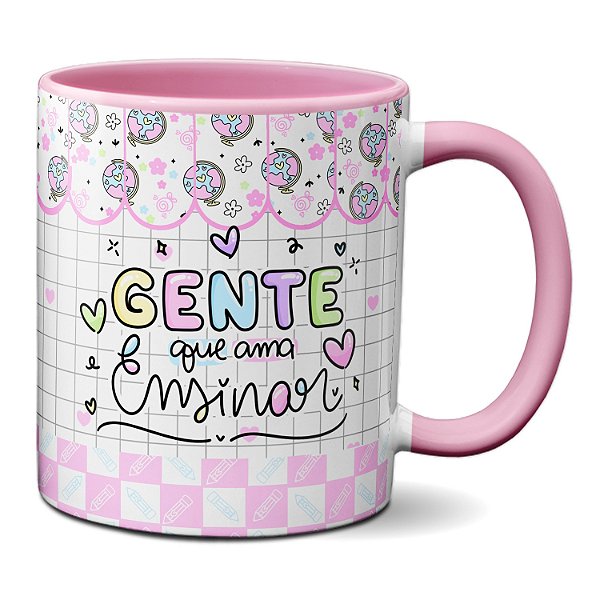 Caneca Feliz Dia Professores Gente Que Ama Ensinar Presente