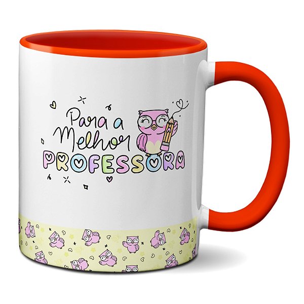 Caneca Feliz Dia Professores Presente Para Melhor Professora