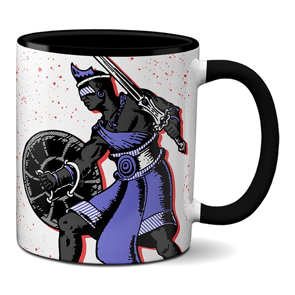 Caneca Orixá Ogum Yê Cultura Afro O Último Imolé Conquistador